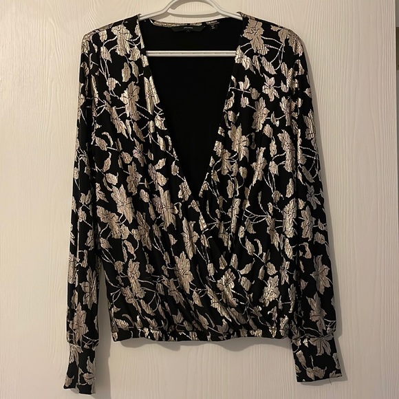 Vera moda shimmery wrap top - Picture 1 of 3